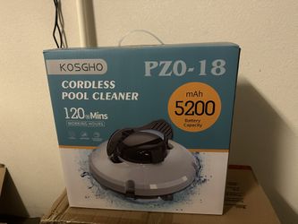 KOSGHO Cordless Robotic Pool Cleaner, Automatic Pool Vacuum with Dual-Drive Motors