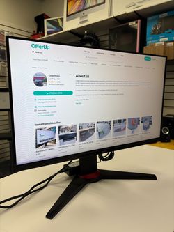 24" FHD (1920 x 1080p) 165hz 1ms Gaming Monitor