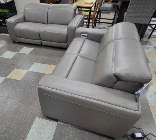 CORREZE REAL LEATHER POWER RECLINING SECTİONALS SOFAS COUCHS WITH INTEREST FREE PAYMENT OPTIONS 