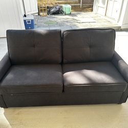 Black Couch And Sofá Sleeper Not Used