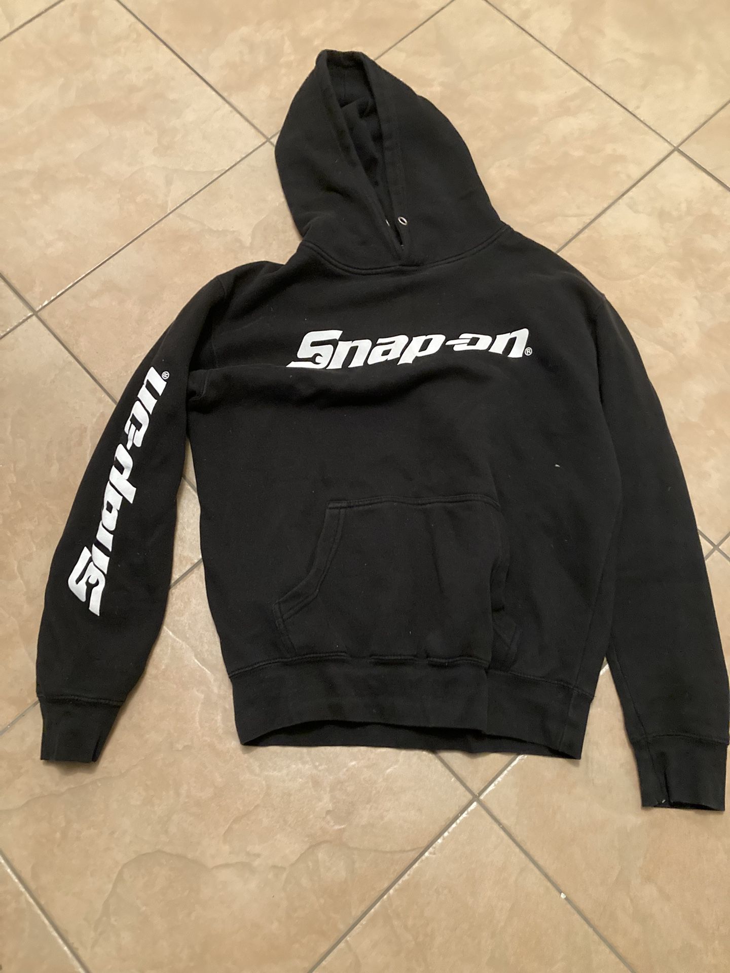 Snap On Black Sweatshirt Read Description