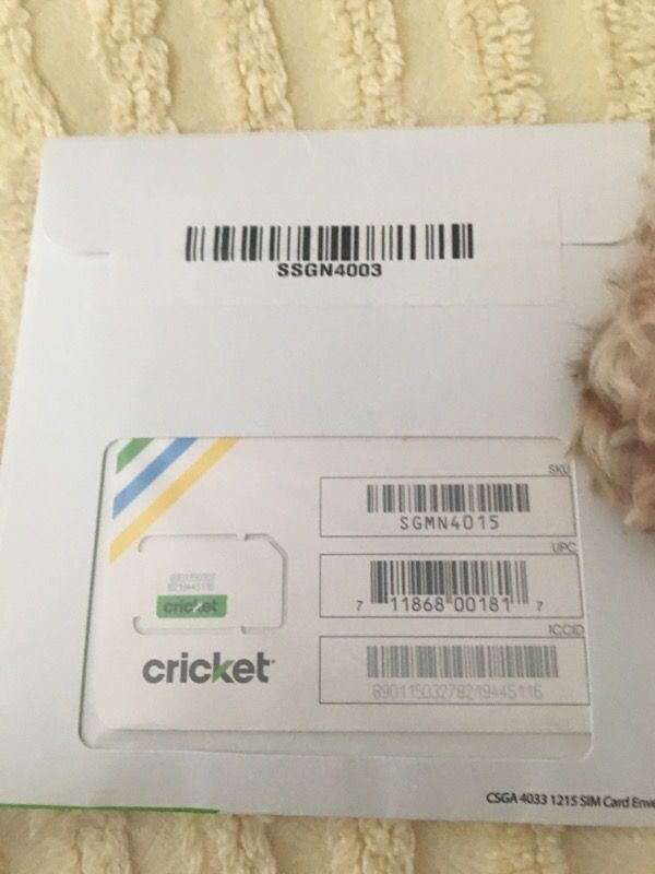 Cricket Sim Cards