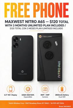 max west nitro a65 unlocked