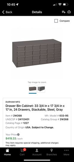 Drawer. Bin Cabinet For Work Truck Or For Parts Or For Tools At A Shop