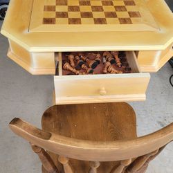Chess Set Table (Chairs Excluded)