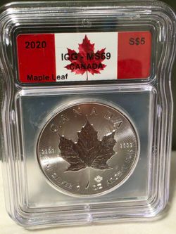 MS69 2020 Canadian $5 1 oz Silver Maple Leaf