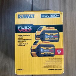 DeWalt Flexvolt 2 pack Batteries De 20 V  6.0 Ah Nuevas 
