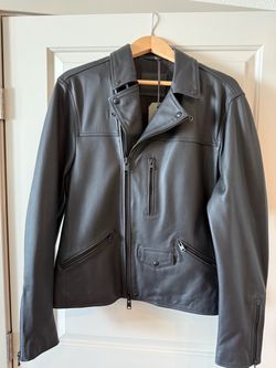 Black Leather Moto Jacket