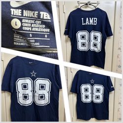 Nike Dallas Cowboys #88 Lamb Jersey T Shirt Size Large