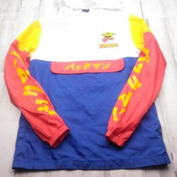 Pac Man 1/4 Zip Windbreaker Jacket Men Small