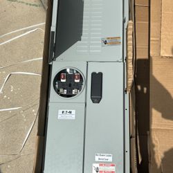 Eaton BR 200 Amp 42-Circuit Outdoor Solar Ready EUSERC Meter Breaker Panel