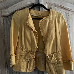 Idra Anthropologie blazer 3/4 sleeves size 4