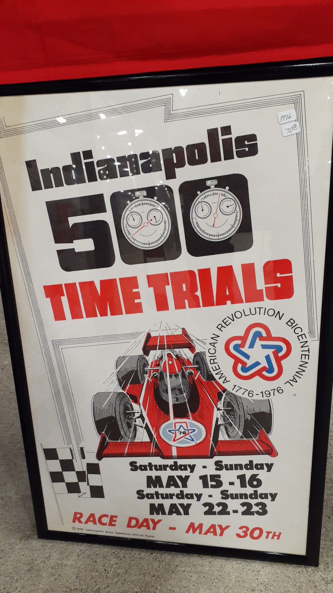 Vintage Indy 500 poster
