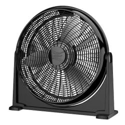 Black Floor Fan Box Fan