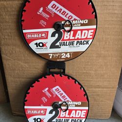 DIABLO
Tracking Point 7-1/4 in. x 24-Tooth Framing Circular Saw Blade Value Pack (2-Packs of 2)