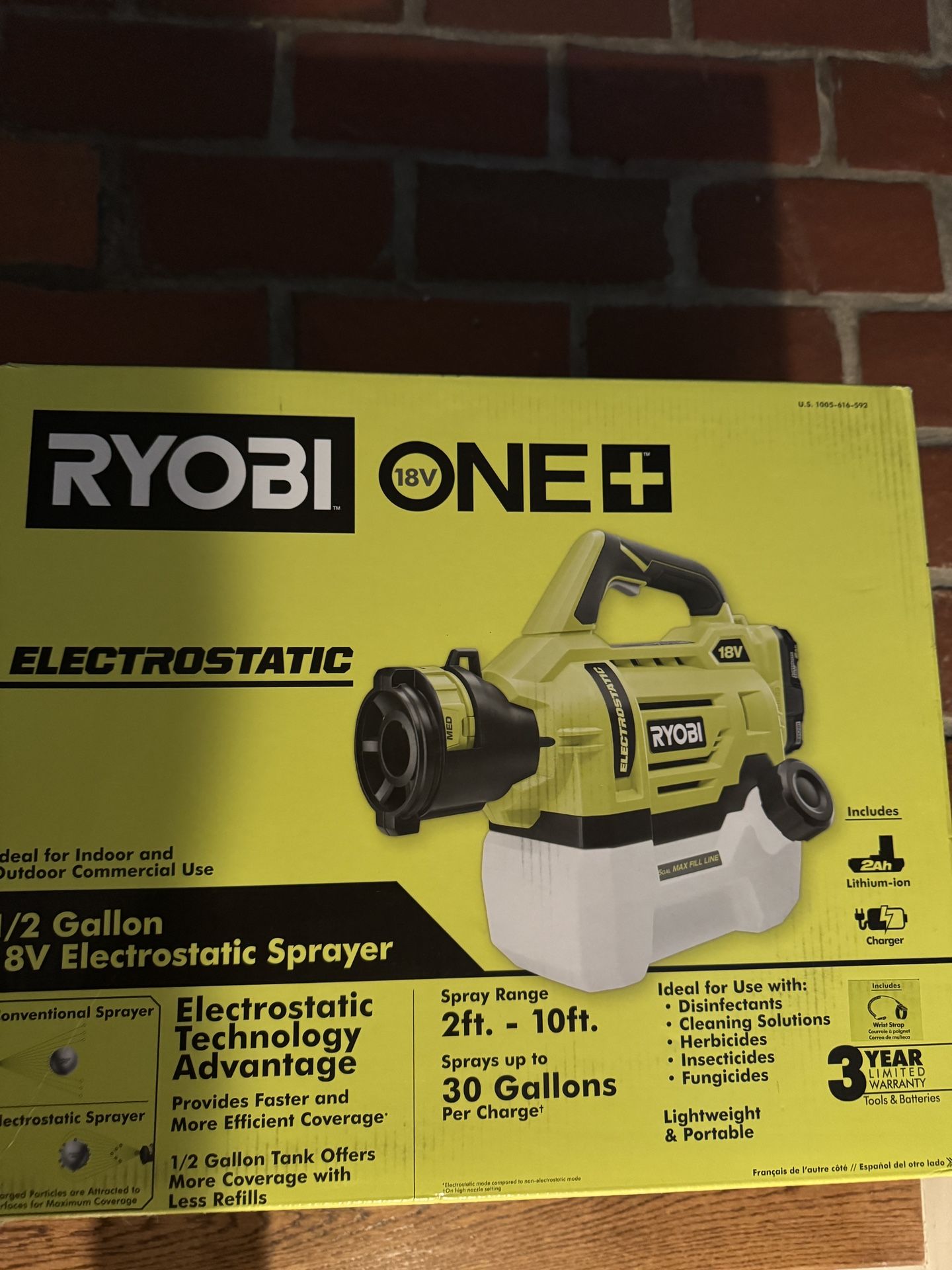 Electrostatic 1/2 Gallon sprayer
