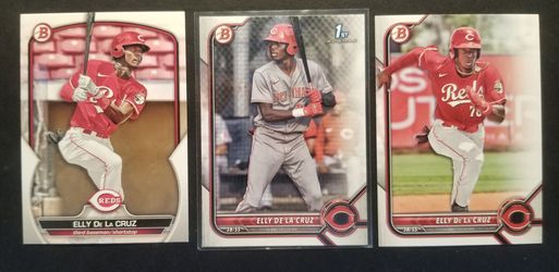 Elly De La Cruz Bowman 1st, 3 card lot