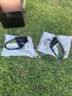 Acura Rsx Carbon Fiber Side Mirror Pair with Wiring