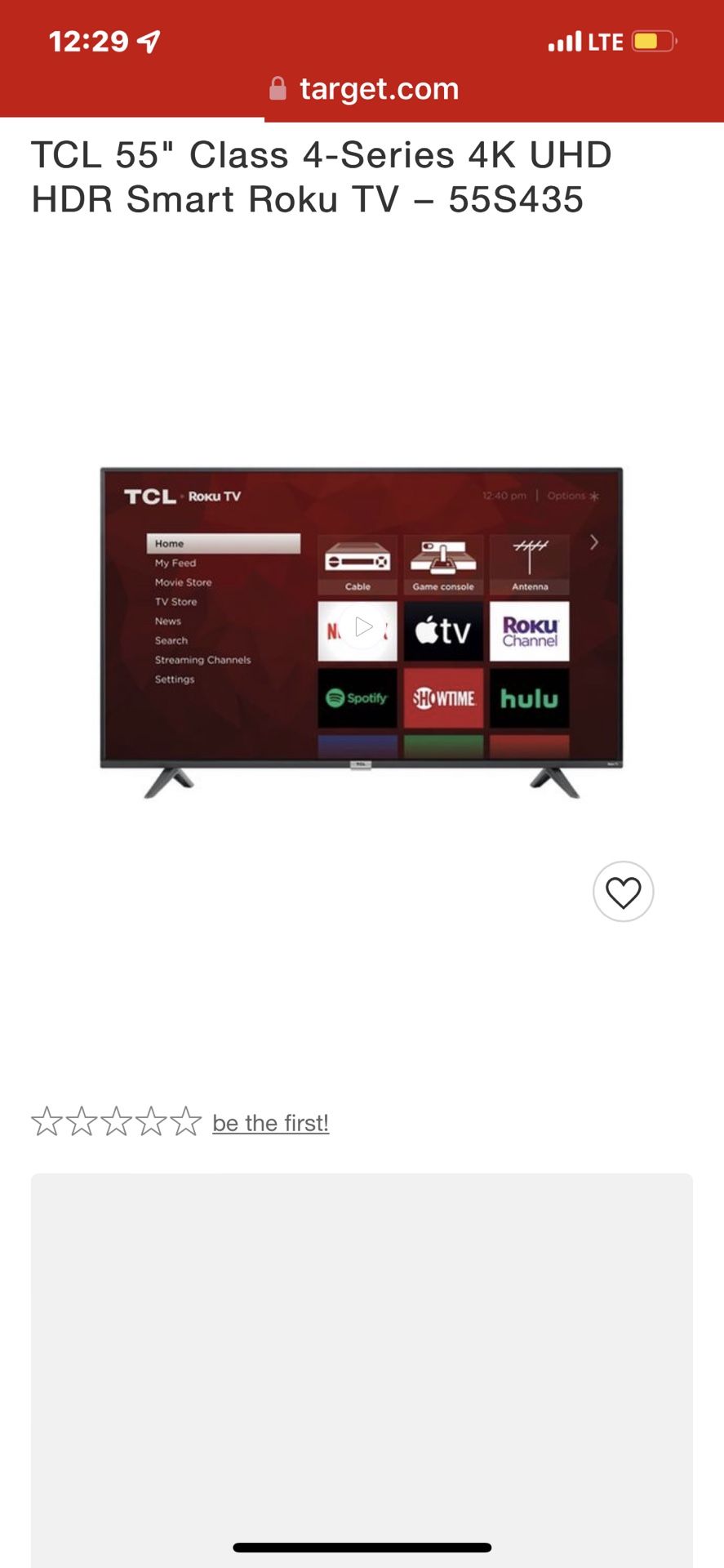 55 Inch Tv Smart Tv 4k Series PREOWNED 300 OBO
