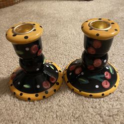 Two Taper Candle Holders 