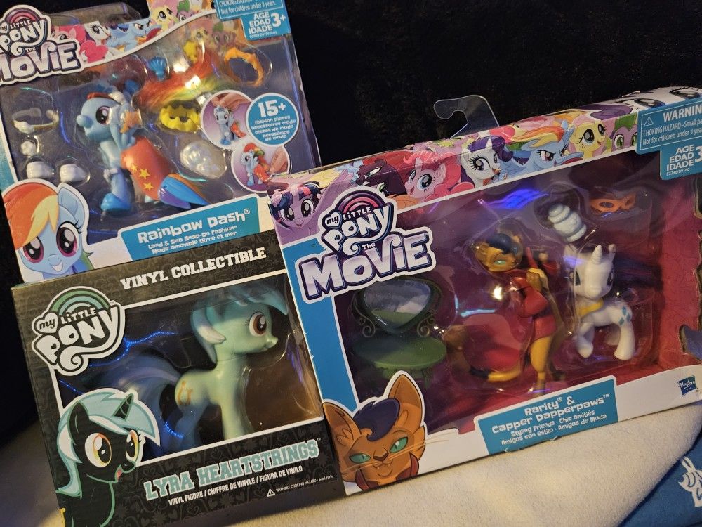 Three Sealed My Little Pony Toy Sets