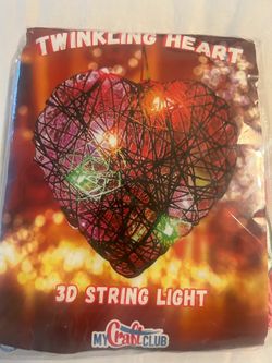 Twinkling Heart 3D String Light