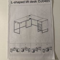 L-Shape Wooden Desk 