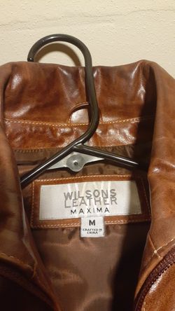 Vintage Wilson's Leather Maxima Brown Jacket Size Medium