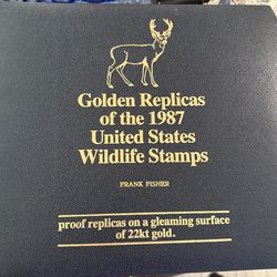 Postal Commemorative Stamps w/ 22kt Golden Replicas