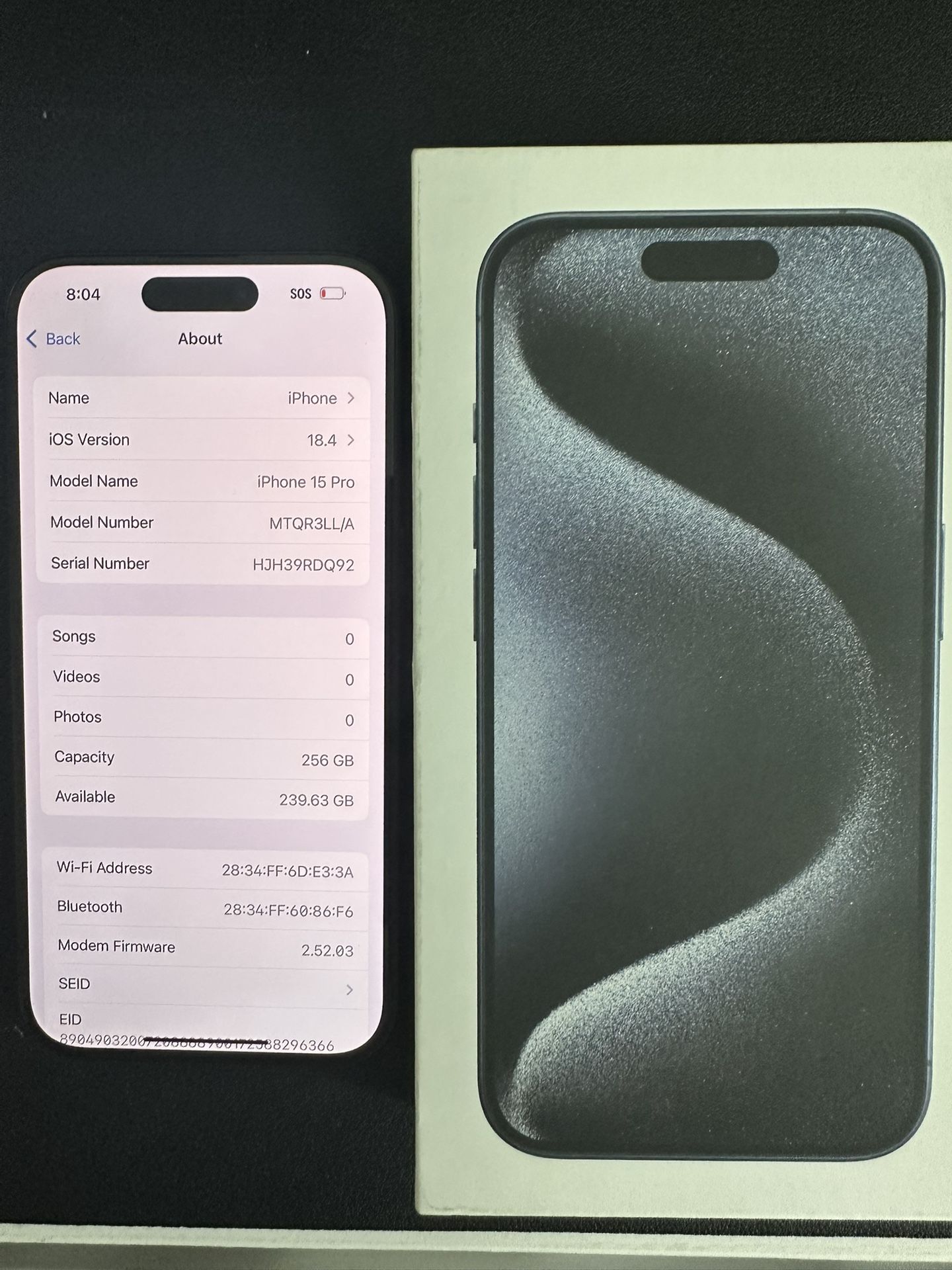 iPhone 15 Pro { 256gb | Unlocked