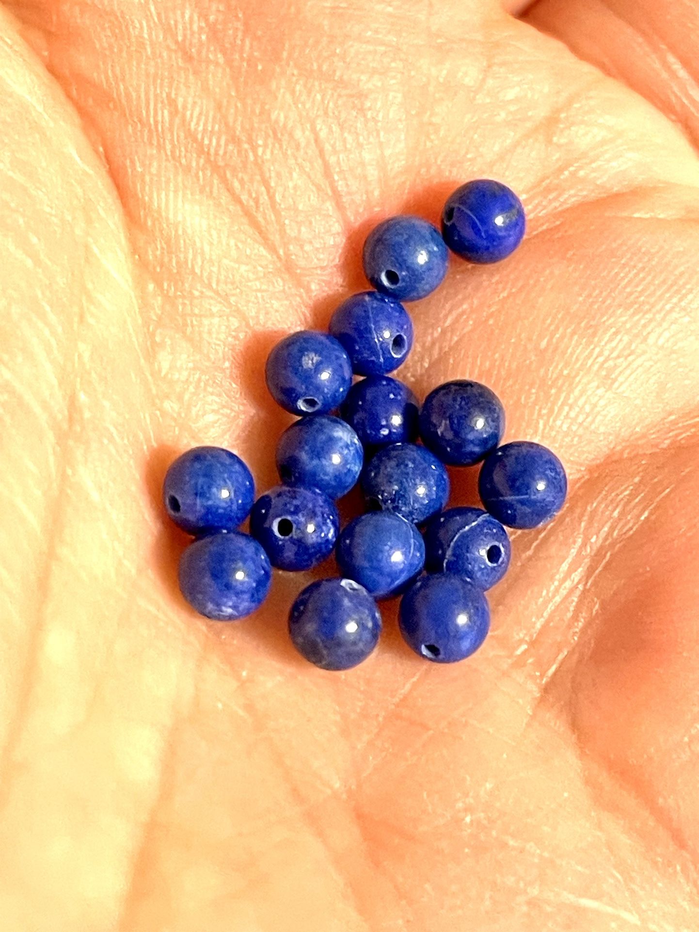 Lot Of Genuine Lapis Lazuli Beads 4mm