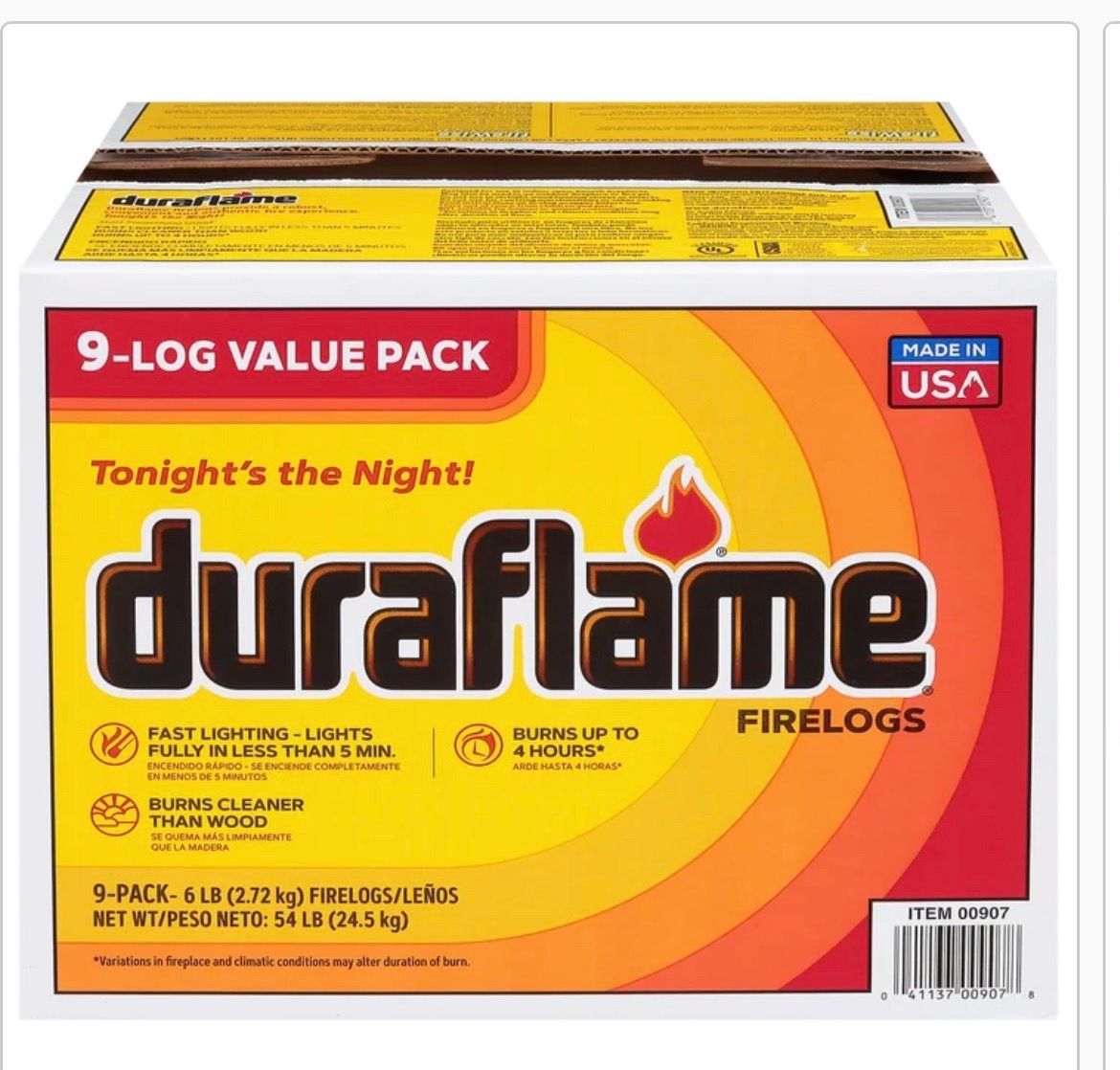 Duraflame XtraTime Firelog, 9 ct