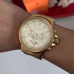 Michael Kors Oversized Dylan Gold-Tone Watch