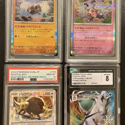 4 Graded Pokemon Cards Jp