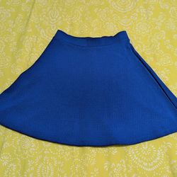 H&M Divided Blue Polyester Skirt, XS