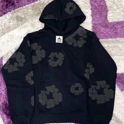 Denim Tears ‘ Black Leather Monochrome ‘ Hoodie