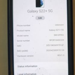 Samsung Galaxy 22 Plus 5G. SM-G996U