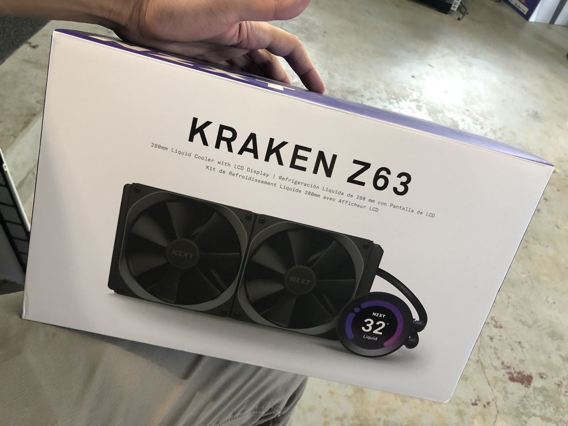 NZXT Kraken Z63 280mm cpu AIO liquid cooler for Sale in San Jose