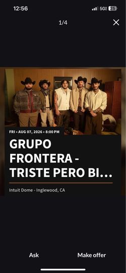 Grupo frontera concert parking