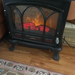 Imitation Wood-Burning Stove Puts Out A Lot Of Heat Very Nice Like You Used Once Or Twice