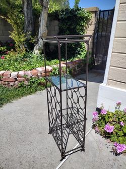 Wrought Iron Wine Rack