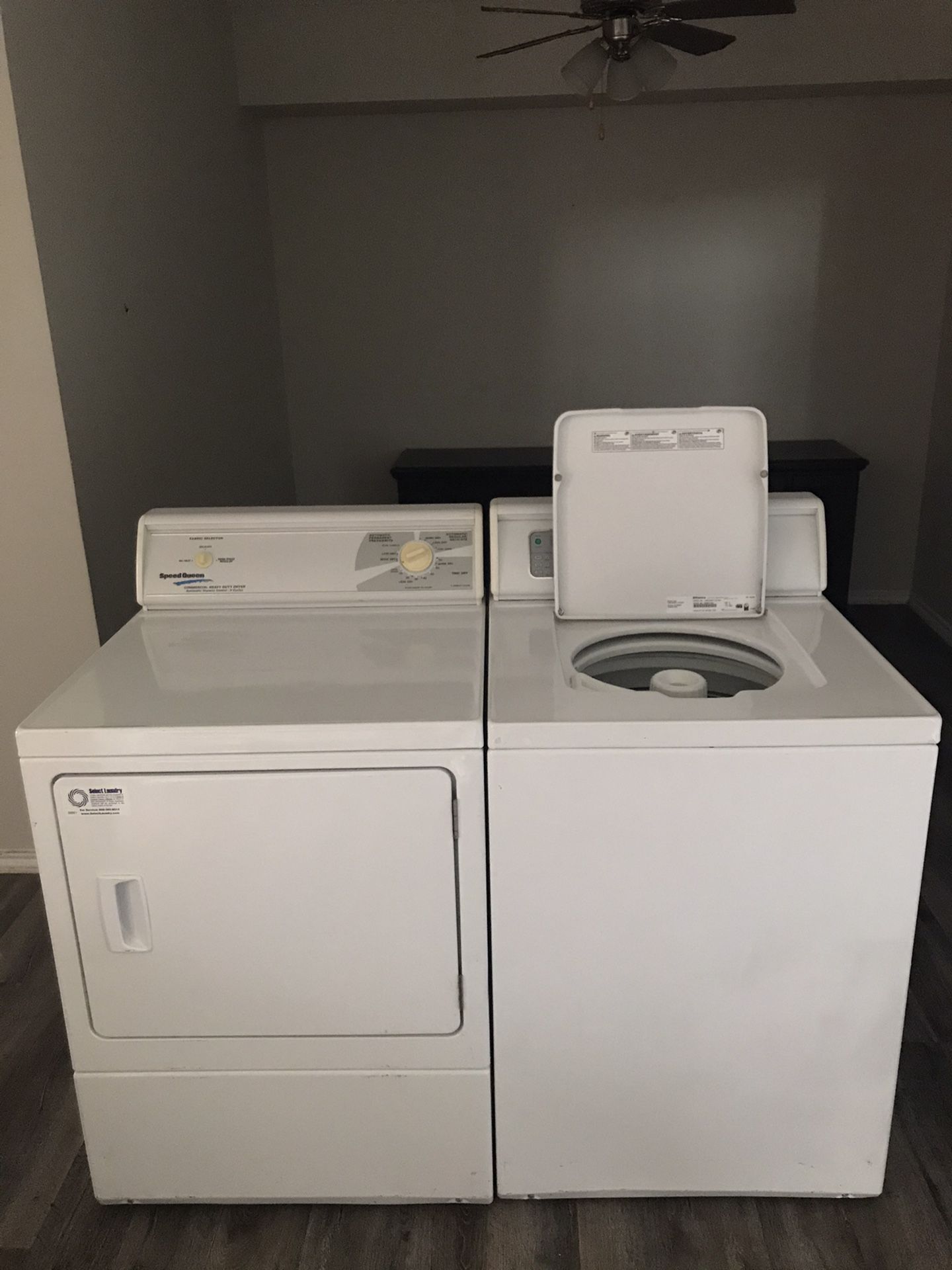 Washer and dryer. Brand “Speed queen”