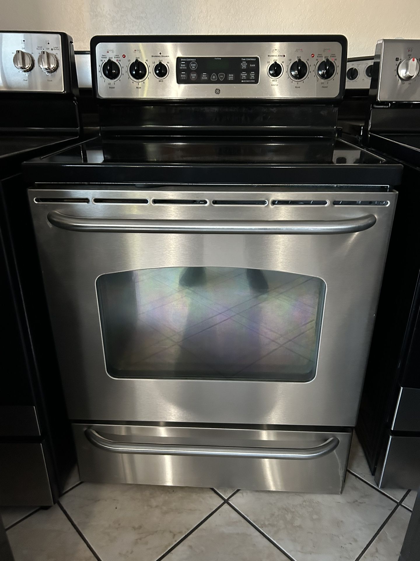 GE Electric Stove Stainless Steel