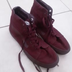 Vans Old Chool Sk8-hi Size 10 Burgandy 