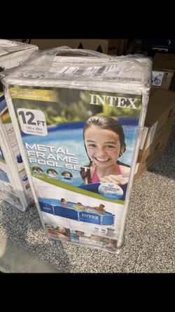Intex above ground swimming pool