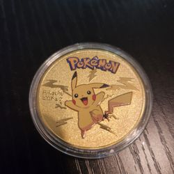 Pokemon Pikachu Gold Coin