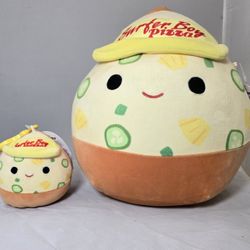 NEW w/TAGS Stranger Things Surfer Boy Pizza Squishmallow 10” And Miniature  Pair