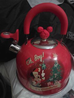 New teapot Disney mickey mouse its christmas stovetop tea pot kettle