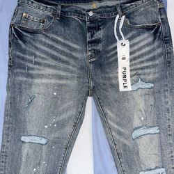 PURPLE JEANS SIZE 40 Baggy For All @la562plug
