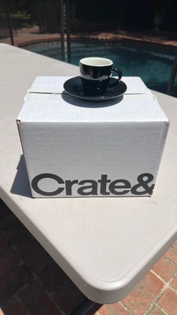 Set Of Four Expresso Cup Crates & Barrel 